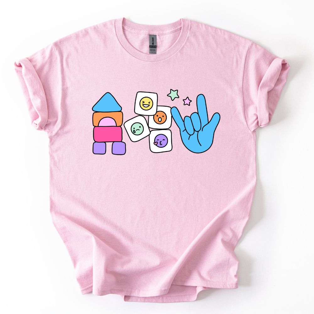 Camiseta Bloques, Caritas, Mano