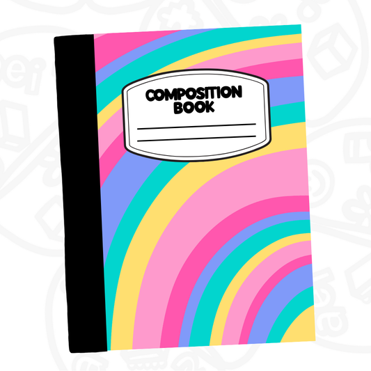 Cuaderno Composition Arcoíris