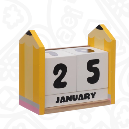Calendario de Lápiz de Madera