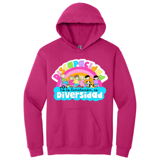 Hoodie Diversidad color rojo
