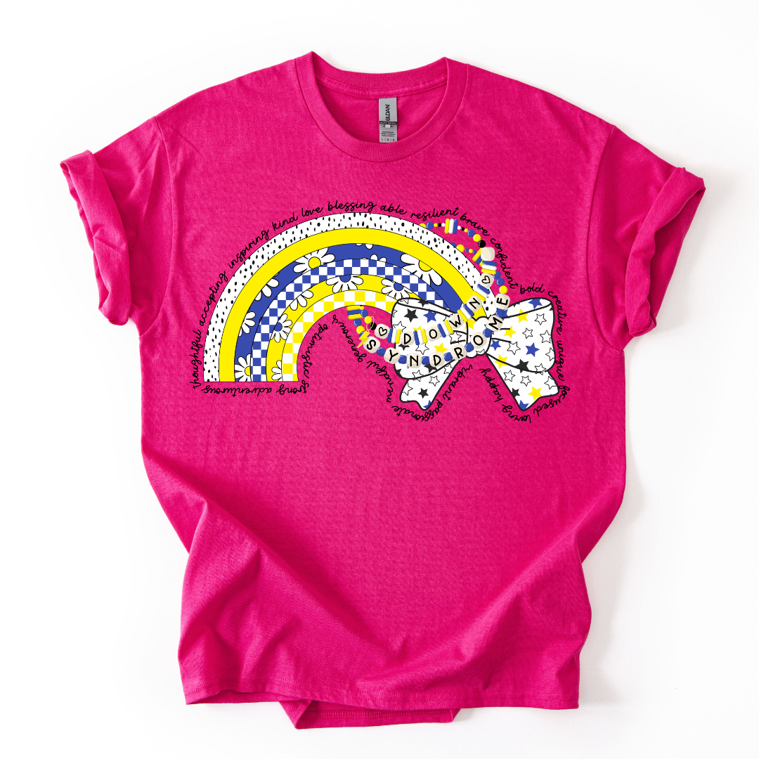 Camiseta Sindrome de down moño