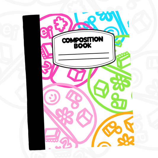 Cuaderno Composition Cerebros Colores