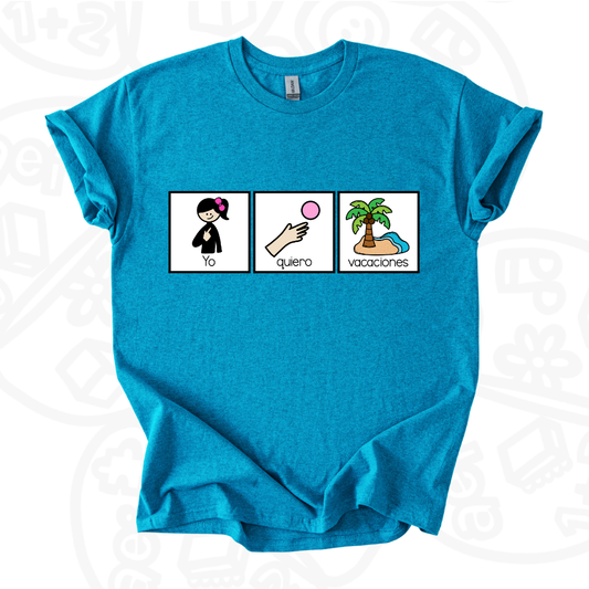 Camiseta Yo quiero vacaciones