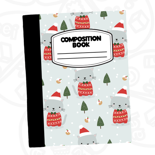 Cuaderno Composition Gatitos navidad