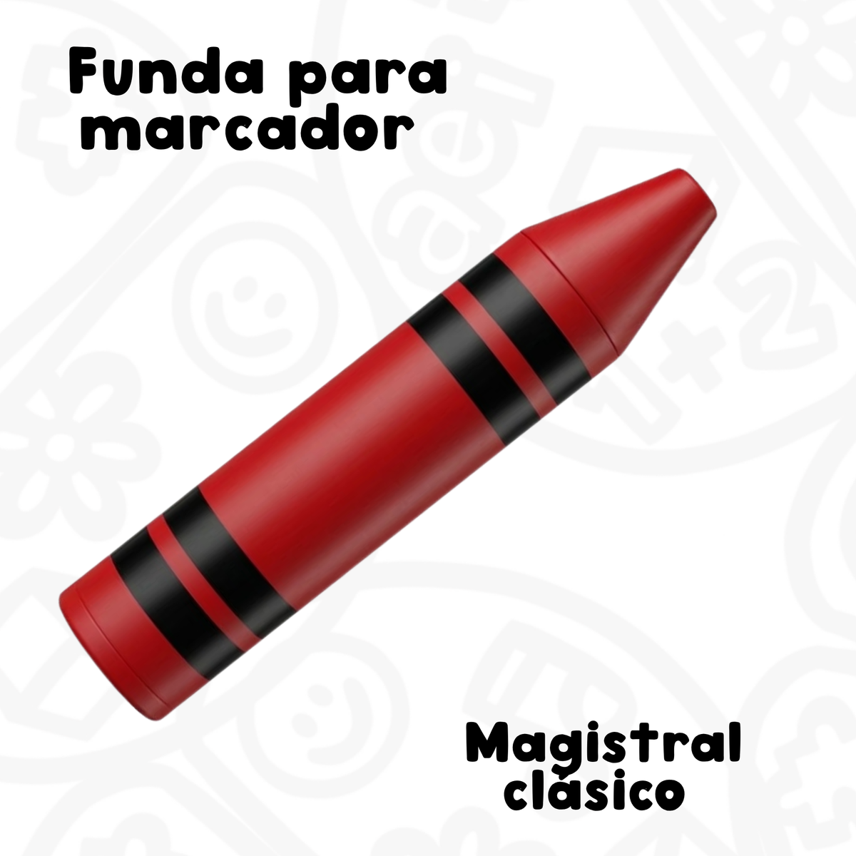 Funda para marcador magistral clásico estilo Crayola