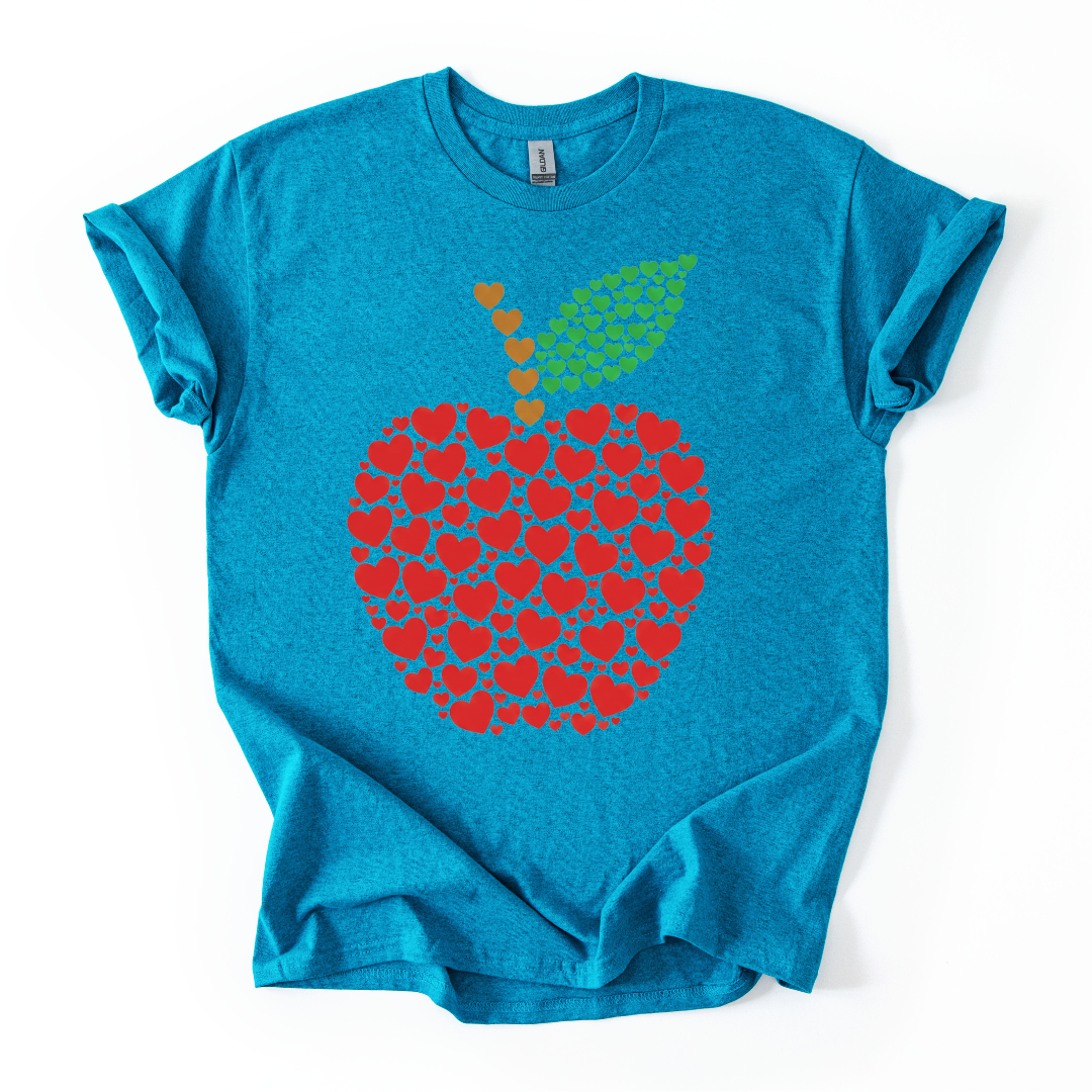 Camiseta Manzana de corazones