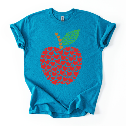 Camiseta Manzana de corazones