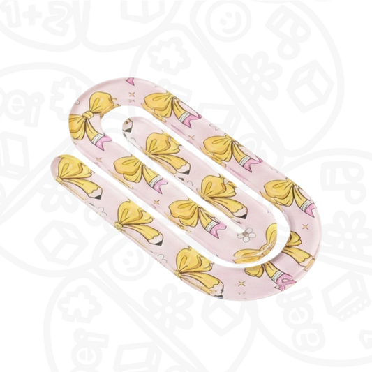 Clip jumbo de acrílico Moñitos