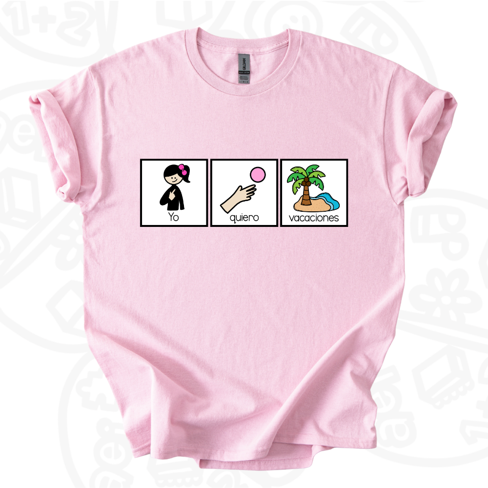 Camiseta Yo quiero vacaciones