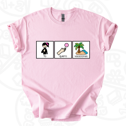 Camiseta Yo quiero vacaciones