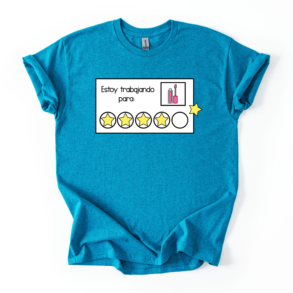 Camiseta Estoy trabajando para... maquillaje