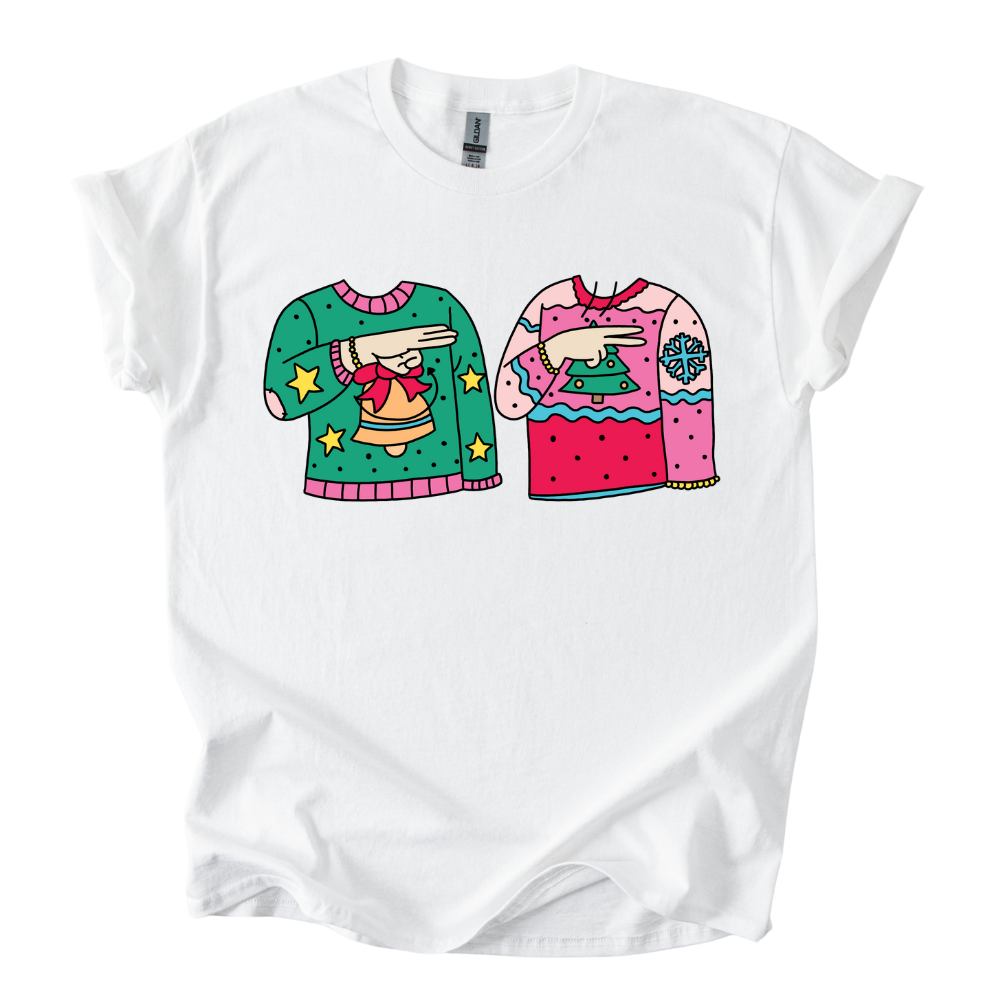 Camiseta Feliz Navidad Señas LSM