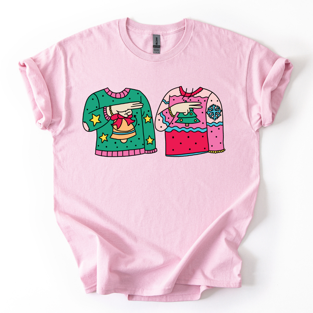 Camiseta Feliz Navidad Señas LSM