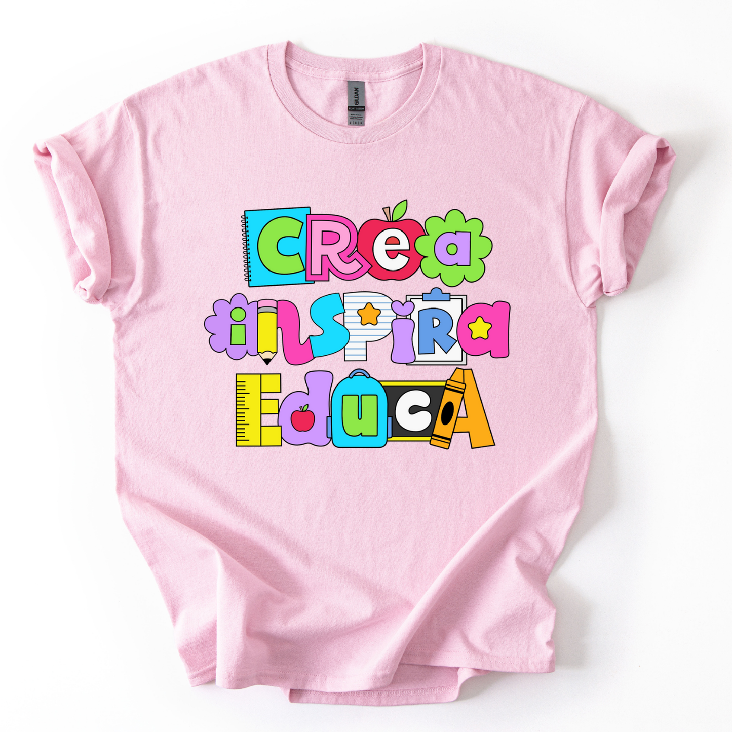 Camiseta Crea, Educa, Inspira