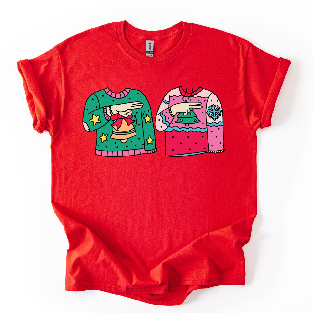 Camiseta Feliz Navidad Señas LSM