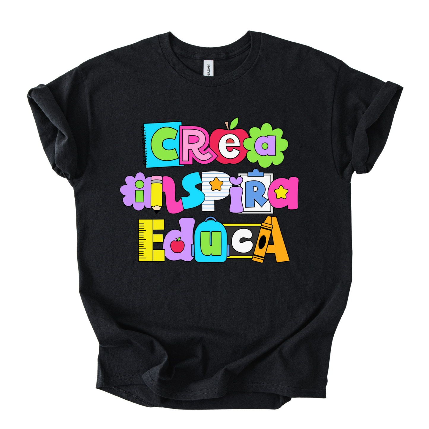 Camiseta Crea, Educa, Inspira