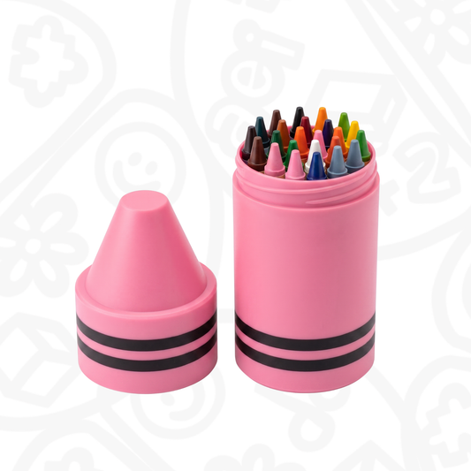 Porta crayones en forma de crayon