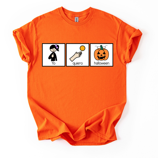 Camiseta Yo quiero Halloween