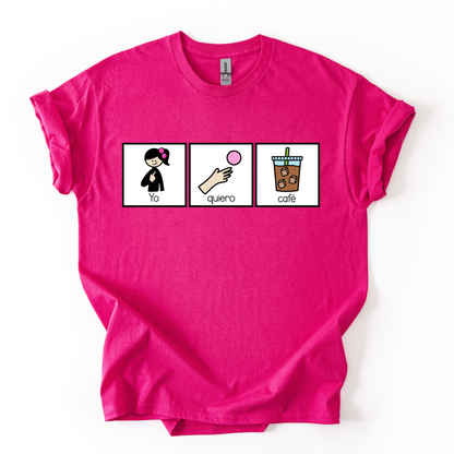 Camiseta Yo quiero café