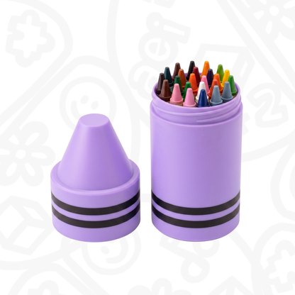 Porta crayones en forma de crayon