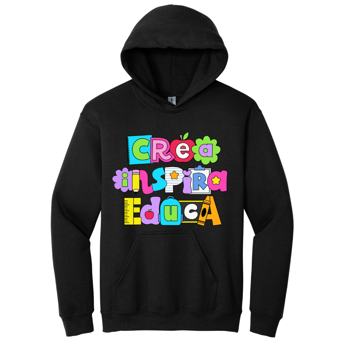 Hoodie Crea Inspira Educa