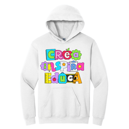 Hoodie Crea Inspira Educa