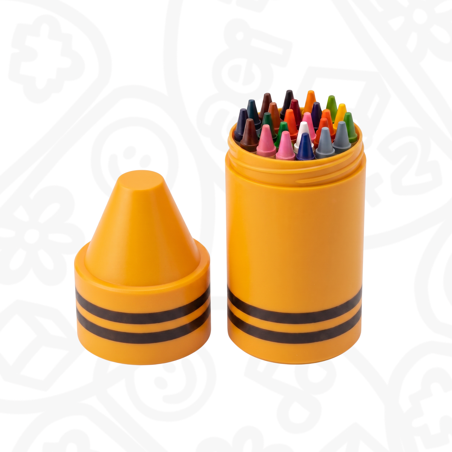 Porta crayones en forma de crayon