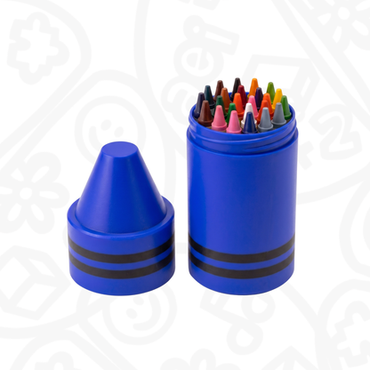 Porta crayones en forma de crayon
