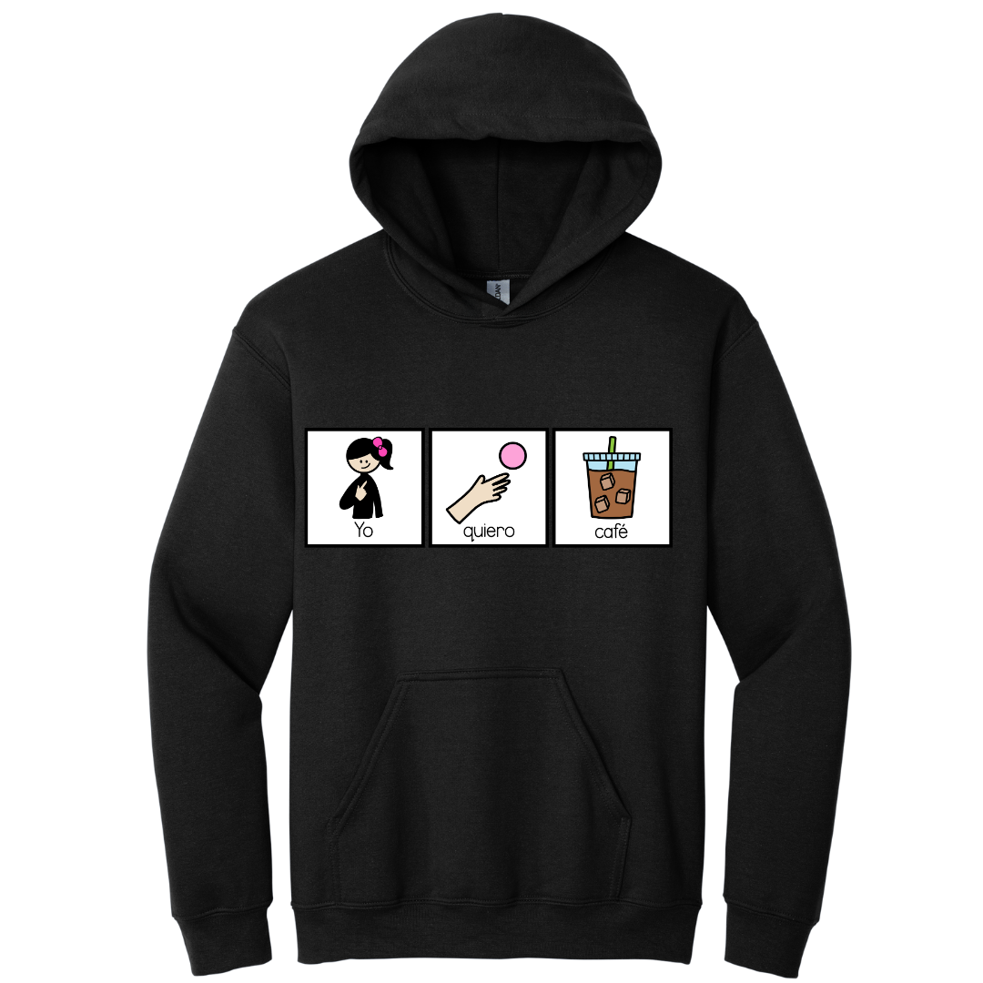 Hoodie Yo quiero café