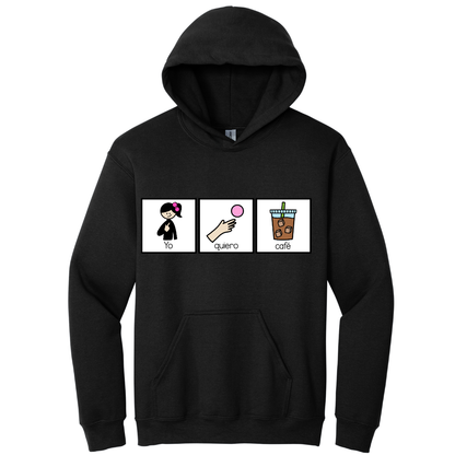 Hoodie Yo quiero café