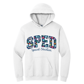 Hoodie SPED color blanco
