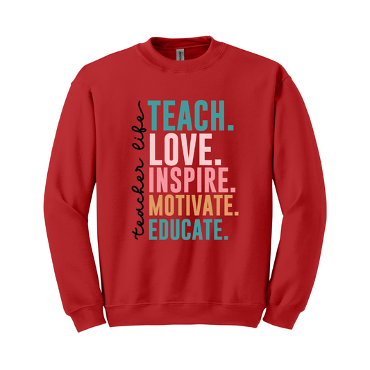 Sudadera Teach Love Inspire Motivate
