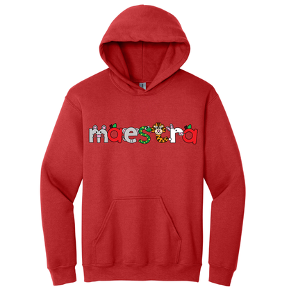 Hoodie Maestra con dibujos