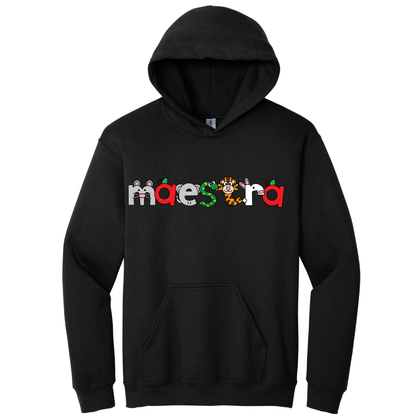 Hoodie Maestra con dibujos