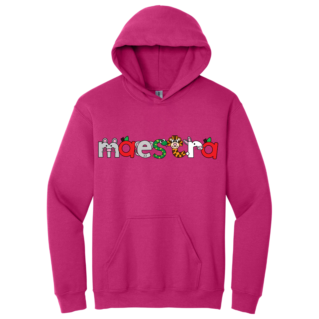 Hoodie Maestra con dibujos