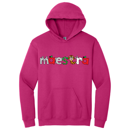 Hoodie Maestra con dibujos