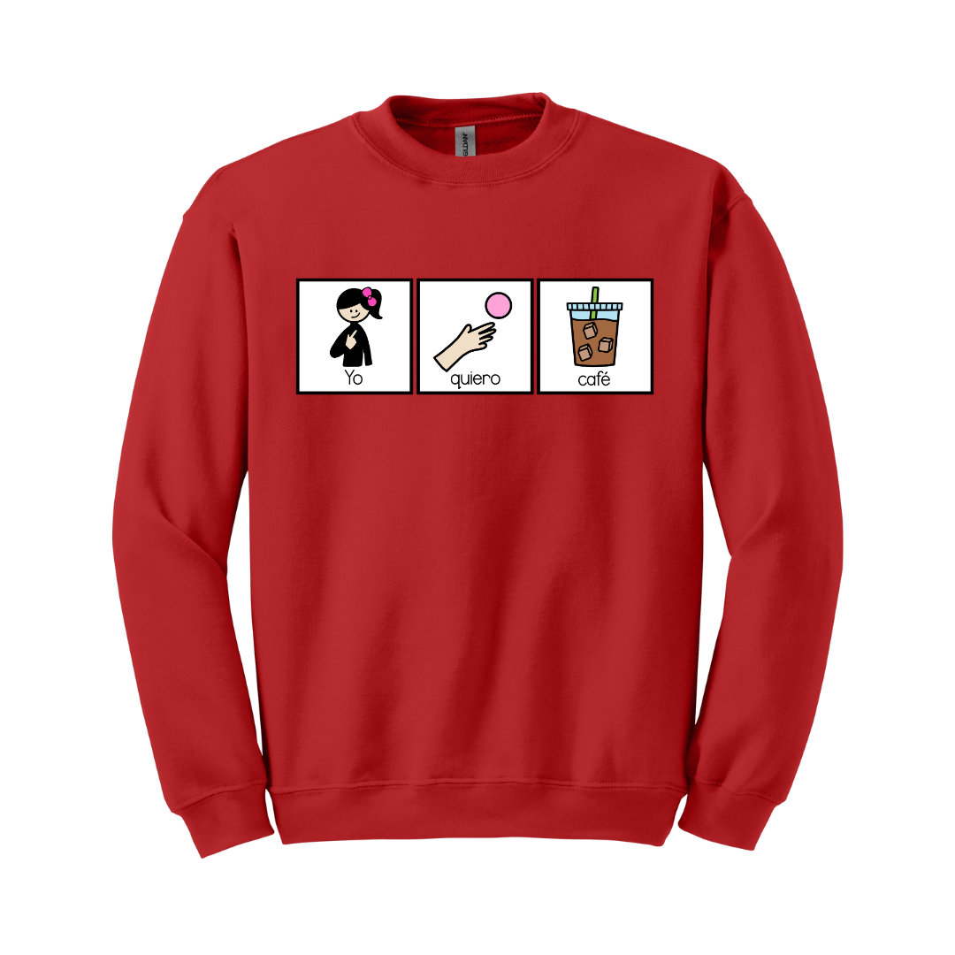 Sudadera Yo quiero café