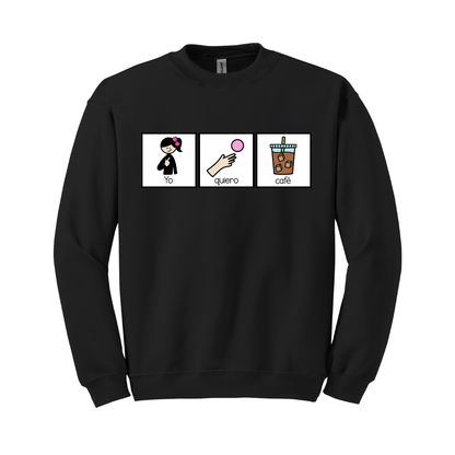 Sudadera Yo quiero café
