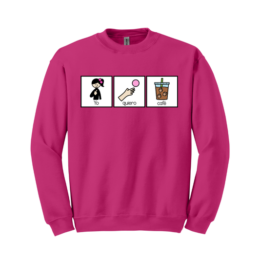 Sudadera Yo quiero café