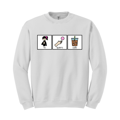 Sudadera Yo quiero café