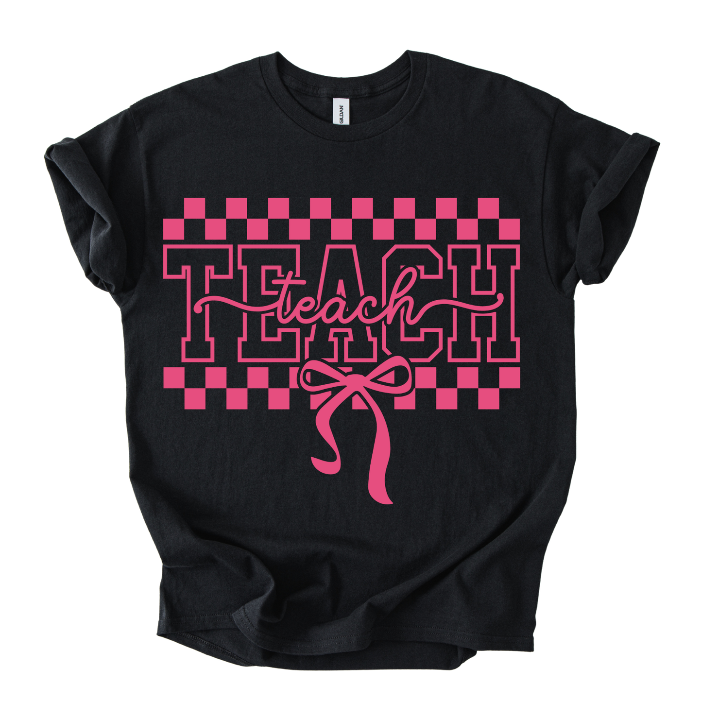Camiseta Teach Moño Rosa
