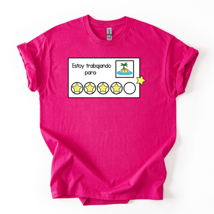 Camiseta Estoy trabajando para... playa