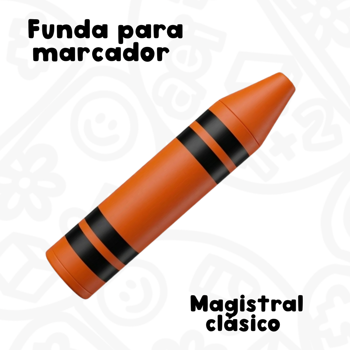 Funda para marcador magistral clásico estilo Crayola