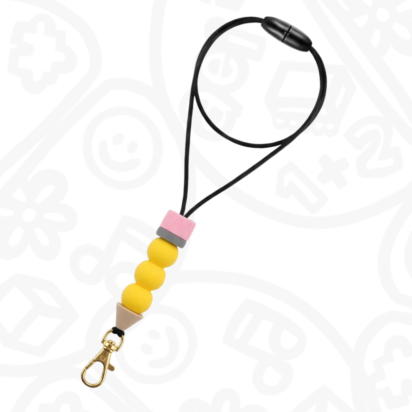 Lanyard de cuentas de lápiz