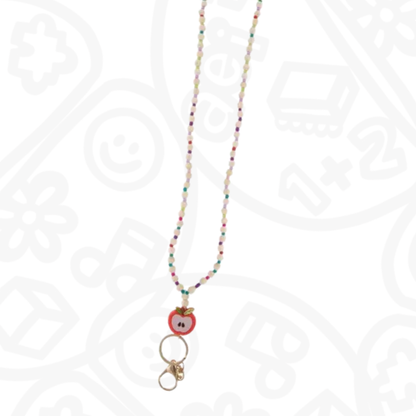 Lanyard cuentas manzana