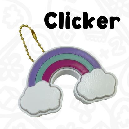 Llavero Clicker Antiestrés - Arcoíris