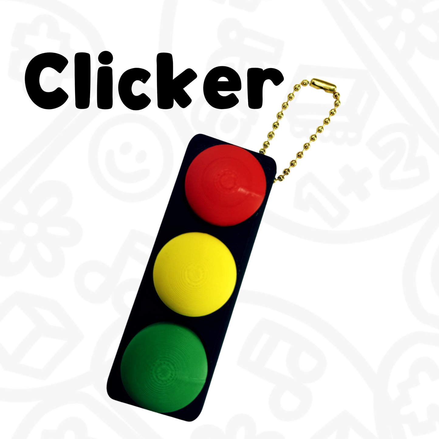 Llavero Clicker Anti-estrés Semáforo
