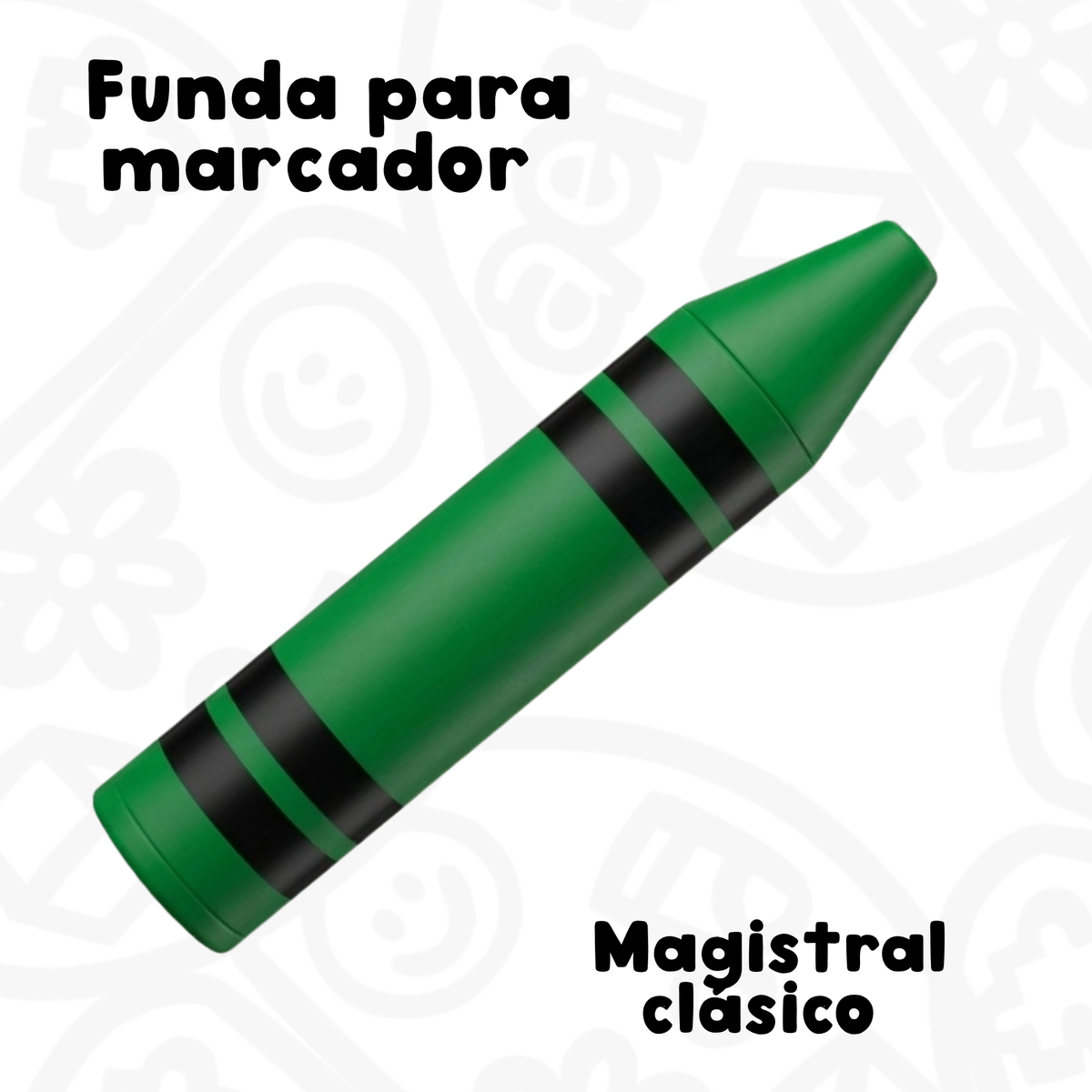 Funda para marcador magistral clásico estilo Crayola