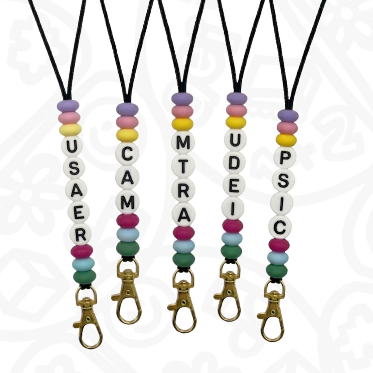 Lanyard Letter Beads