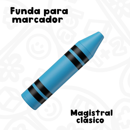 Funda para marcador magistral clásico estilo Crayola